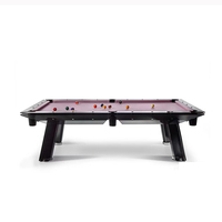 Tables de billard/snooker 8 boules modernes de luxe pour usage commercial et domestique, 7, 8, 9 et 12 pieds, personnalisables, vente en gros directe usine
