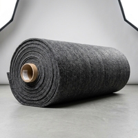 Rouleau de feutre en laine 100 % polyester aiguilleté ignifuge et écologique, vente en gros, taille et couleur personnalisées, poids GSM, directement de l'usine