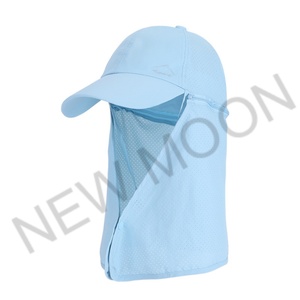 Casquette de pêche personnalisée à séchage rapide UPF 50+ pour activités de plein air et alpinisme, protection solaire anti-UV avec cache-cou amovible - Product Image 4