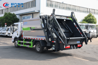 Camion poubelle à compression avec contrôle qualité strict, camion benne à déchets, camion conteneur à bras ISO9001
