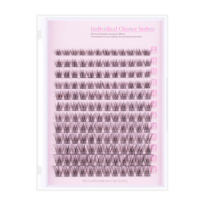 <span class=keywords><strong>Faux</strong></span> <span class=keywords><strong>cils</strong></span> en fibres synthétiques épaisses, semi-artisanaux, marque MOXIAOJIE, 12 rangées, en grappe simple, segmentés, pour greffe, origine Guangdong - Product Image 5