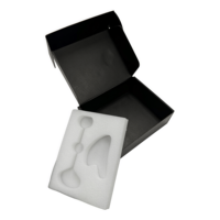 Boîte cadeau de luxe avec logo personnalisé RDY, fermeture magnétique, boîte rigide avec insert en mousse pour bijoux et cadeaux