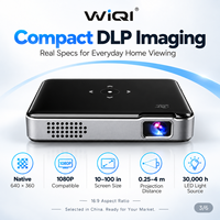 Projecteur DLP de poche avec diffusion sans fil du téléphone, HDMI, USB-C, compatible 1080P pour smartphone, divertissement à domicile, distributeurs