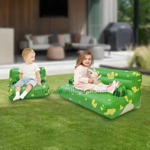 Cute Dinosaur Child Single Folding PVC Seat Animal Cartoon Mini Air Couch Chair Inflatable Sofa For Kids
