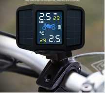 태양 에너지 디지털 디스플레이 공기 압력 외부 타이어 압력 게이지 범용 오토바이 타이어 압력 모니터 TPMS - Product Image 6