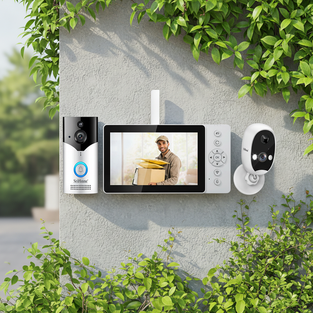 Two Way Audio APP Notification Full Color Night Vision Wireless Camera Smart Video Doorbell With Indicator Light