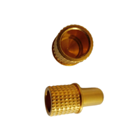 Connecteur de contact mâle plaqué or ou argent avec logo personnalisé, broche d'alimentation, broche de batterie, pièce de chargeur