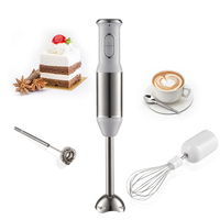 Mixeur plongeant électrique en acier inoxydable de fabrication allemande, durable, en cuivre et plastique, mini mixeur plongeant pour la cuisine, la maison et l'hôtel