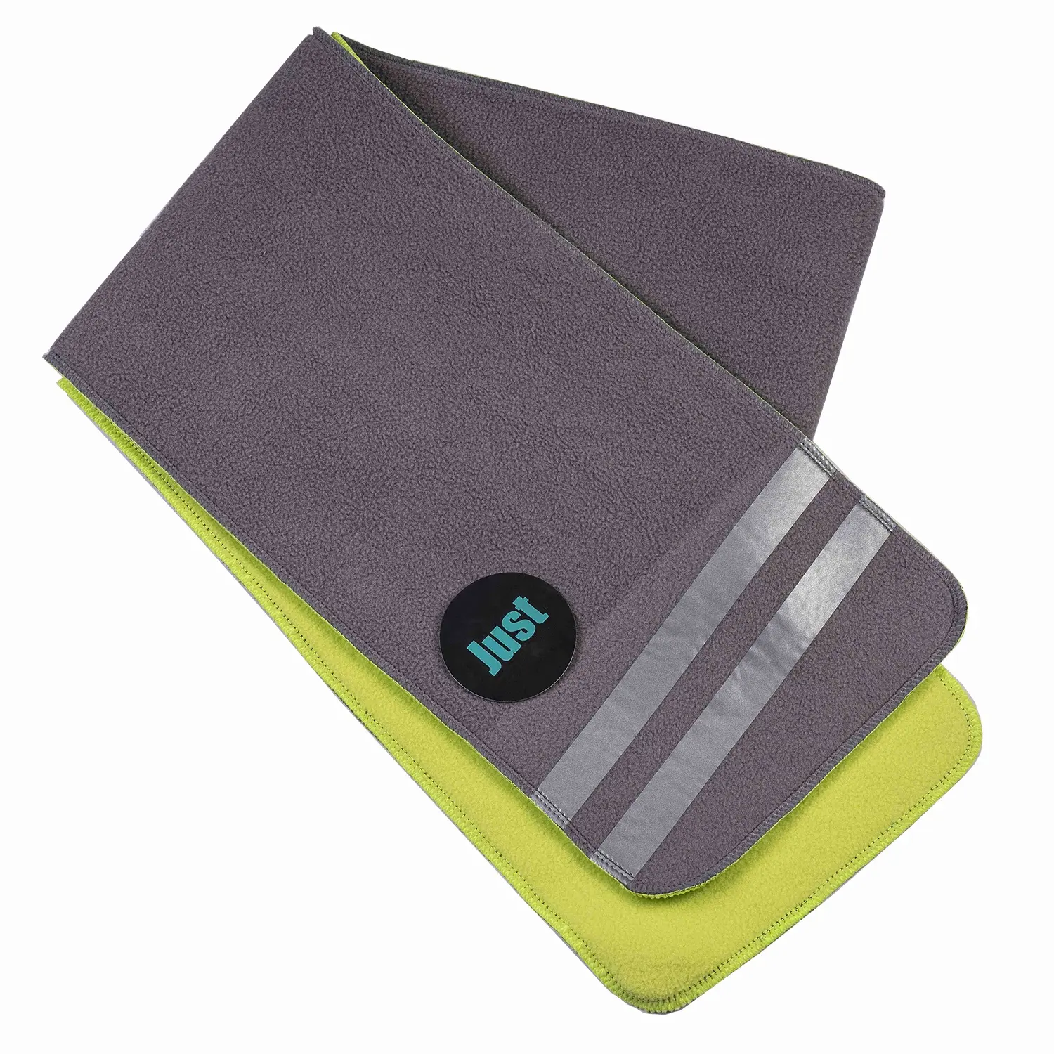 OEM Design Fleece Scarf em 2-Tune Color com etiqueta reflexiva personalizada