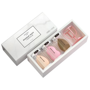 Nhà máy thấp moq bán buôn biểu tượng tùy chỉnh siêu mềm tạo nên vẻ đẹp bọt biển bao bì nhãn hiệu riêng Beauty <span class=keywords><strong>Sponge</strong></span> Blender Set - Product Image 1