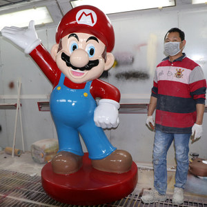 Estatua de Tamaño Real de Personaje de Videojuego de Nintendo, Escultura Hecha a Mano, Ideal para Regalos Cotidianos - Product Image 3