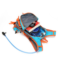 Sac à dos de sport OEM personnalisé en nylon pour la randonnée et le cyclisme, imperméable, respirant, à capacité extensible et rembourré
