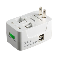 Adaptateur de voyage international Prise électrique Prise de courant Chargeur USB Convertisseur universel pour UE Royaume-Uni États-Unis Australie Adaptateur de voyage universel