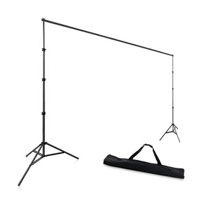 Support de toile de <span class=keywords><strong>fond</strong></span> rétractable taille 3m * 3m et <span class=keywords><strong>trépied</strong></span> de barre transversale noir <span class=keywords><strong>trépied</strong></span> d'écran de <span class=keywords><strong>fond</strong></span> de <span class=keywords><strong>studio</strong></span> photo avec roues - Product Image 5
