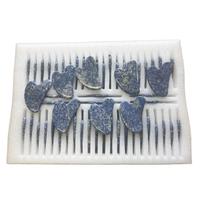 Outil Gua Sha en Sodalite Naturelle avec Logo Personnalisé, Pierre de Jaspe Bleu Tacheté pour Drainage Lymphatique et Massage Facial – En Stock