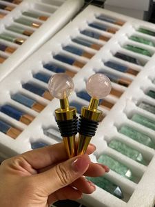 Cadeaux de <span class=keywords><strong>mariage</strong></span> <span class=keywords><strong>Bouchon</strong></span> de vin en cristal créatif <span class=keywords><strong>Bouchon</strong></span> de bouteille de vin rouge en pierre d'améthyste naturelle - Product Image 3