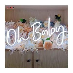 Winbo Vente en gros d'enseigne lumineuse au néon Décoration de fête et d'événement Enseigne personnalisée au néon en acrylique oh baby