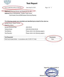 Funil de Plástico Worner Lab 30mm 50mm 60mm 75mm 90mm 100mm 120mm 150mm para Filtragem de Líquidos Químicos e Água, Funil Branco - Product Image 5