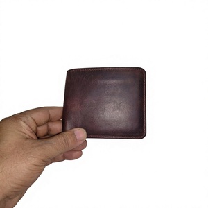 Waterproof Genuine Leather Open Closure Short Wallet Wholesale Durable Men's Fashion <b>Purse</b> Premium Gift Star Pattern Letter - Product Image 1