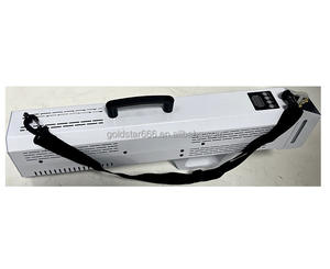 DjHot-Mitrailleuse à fumée 3 en 1 1500W portable, pistolet à fumée, pistolet à fumée noir/blanc, LED RVB, colonne d'air, effet scénique, mariage - Product Image 4