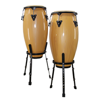 Professional Latin Percussion Wooden Conga Drum Set Professional Musical Instrument Conga Drum Sets With Stand
