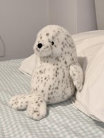 Peluche Super Douce 31 cm Style JC Version Haute UK Galumphous Seal Ultra Douce Esthétique Londonienne avec Base Lestée Anti-Stress Décorative