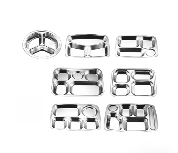 Larger five compartments with spoon [33.5*23*4cm]