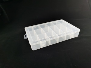 Contenedor <span class=keywords><strong>de</strong></span> Almacenamiento Transparente al por Mayor, Caja <span class=keywords><strong>de</strong></span> Plástico con 18 Compartimentos Extraíbles - Product Image 6