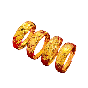 Trendiger Herren-Ehering, Großer Schmuckring, Vietnam Sandgold-Plattiert, Sternenregen-Design, Glänzender Verstellbarer <span class=keywords><strong>Ring</strong></span> - Product Image 6
