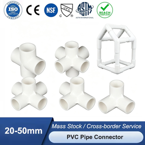 Produits très demandés : Raccords de tuyauterie en PVC plastique 20mm, 25mm, 32mm, 3 voies, 4 voies, 5 voies, adaptateur de jonction pour tubes d'eau - Product Image 1