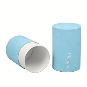 Custom Cardboard Cylindrical <b>Wedding</b> Storage <b>Box</b> with Embossing and Foil Matte Finish Self Erecting for Skincare Gifts - Product Image 5