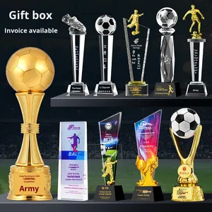 Trofeo y Medalla de Fútbol Personalizados, Producción de Premios Deportivos, Premio al <span class=keywords><strong>Honor</strong></span> por Competencia Deportiva, Trofeo de Resina Creativo - Product Image 1