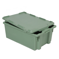 Caisse en plastique solide empilable durable avec dimensions 600*400mm, haute capacité de charge, en PP, pour pièces, boîte en plastique