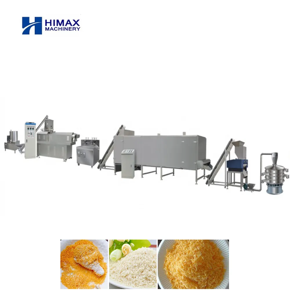 Lini Produksi Mesin Remah Roti Ekstrusi Otomatis Mesin Pembuat Remah Roti
