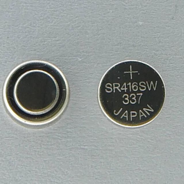 Watch Battery SR416SW 337 1.55V 7.5mAh Silver Oxide Button Coin Cell