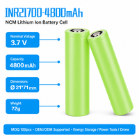 Batterie lithium INR21700-46D 3.7V 4800mah pour batterie externe, stockage d'énergie numérique 3C, outils électriques, moto électrique