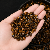 Cristaux naturels d'œil de tigre, gravier de pierre d'œil de tigre brute pour la fabrication de bijoux en cristal, remplissage de vases, vente en gros