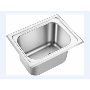 Évier de cuisine en acier inoxydable GR-573A, façade en acier inoxydable, 463*348*150mm, cuve unique, forme carrée, traitement de surface nano pour camping-cars, yachts - Product Image 1