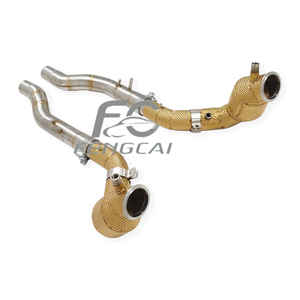 Tubo de Escape Aislado de Acero Inoxidable 304 Dorado Personalizado para Ferrari <span class=keywords><strong>Roma</strong></span> V8 3.9T 2020-2024, Tubos de Escape de Alto Rendimiento para Automóviles - Product Image 6