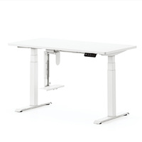 Bureau électrique moderne réglable en hauteur pour le travail à domicile, table ergonomique assis-debout pour ordinateur et étude