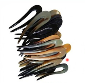 Épingle à cheveux spirale en corne de buffle du Vietnam, style vintage, faite à la main, bâtonnet à cheveux, bijoux durables et écologiques, prix abordable - Product Image 4