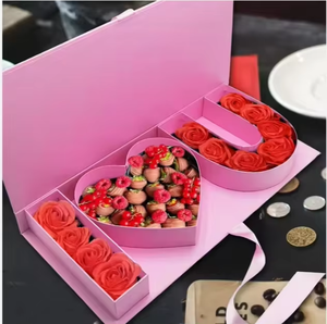 Boîte d'emballage de fleurs personnalisée <span class=keywords><strong>pour</strong></span> la fête <span class=keywords><strong>des</strong></span> mères, bouquet, je t'aime, boîte cadeau rigide <span class=keywords><strong>pour</strong></span> la <span class=keywords><strong>livraison</strong></span> de fleurs recyclable <span class=keywords><strong>pour</strong></span> la Saint-Valentin - Product Image 2