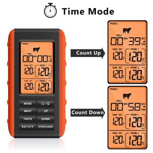 <span class=keywords><strong>Thermomètre</strong></span> numérique sans fil pour la cuisson des aliments et de la viande <span class=keywords><strong>avec</strong></span> deux sondes pour fumoir, grillades, <span class=keywords><strong>four</strong></span>, barbecue, cuisine - Product Image 5