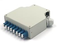 Boîtier de terminaison de fibre optique à 12 ports OM3 LC Duplex sur rail DIN, boîte de distribution de fibre