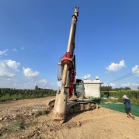 Foreuse rotative d'occasion SANY SR155, machine de pieutage de seconde main, équipement de construction de fondations