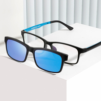 Conjunto de Gafas de Sol TR 90 y ULTEM, montura de espejo, magnéticas, con Clip, deportivas, TJ007, novedad