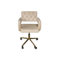 Chaise de technicien en pédicure en PU blanc, tabouret pivotant de salon, dossier réglable, mobilier de spa pour ongles