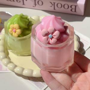 Soft Realistic Strawberry Milkshake Cup <b>Squishy</b> Toy Sticky Stress Relief Gift for Kids Adults Relax Time Decompression Toys - Product Image 2