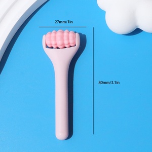 Système de massage facial portable et mignon en silicone pour le contour des yeux, applicateur de crème et masseur pour les yeux, idéal pour les soins oculaires et l'usage domestique - Product Image 3