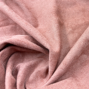 Thời trang 100% polyester 190gsm Mô hình màu hồng nhuộm vải da lộn dệt kim sofa Bìa dệt may đồng bằng phong cách - Product Image 2